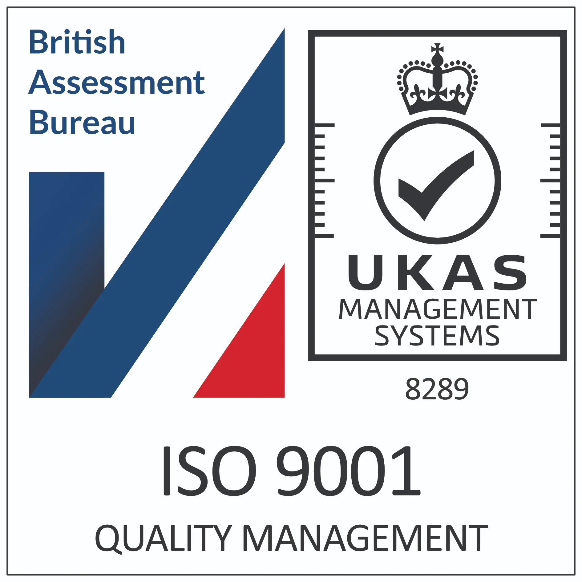 ISO 9001 Accreditation Banner